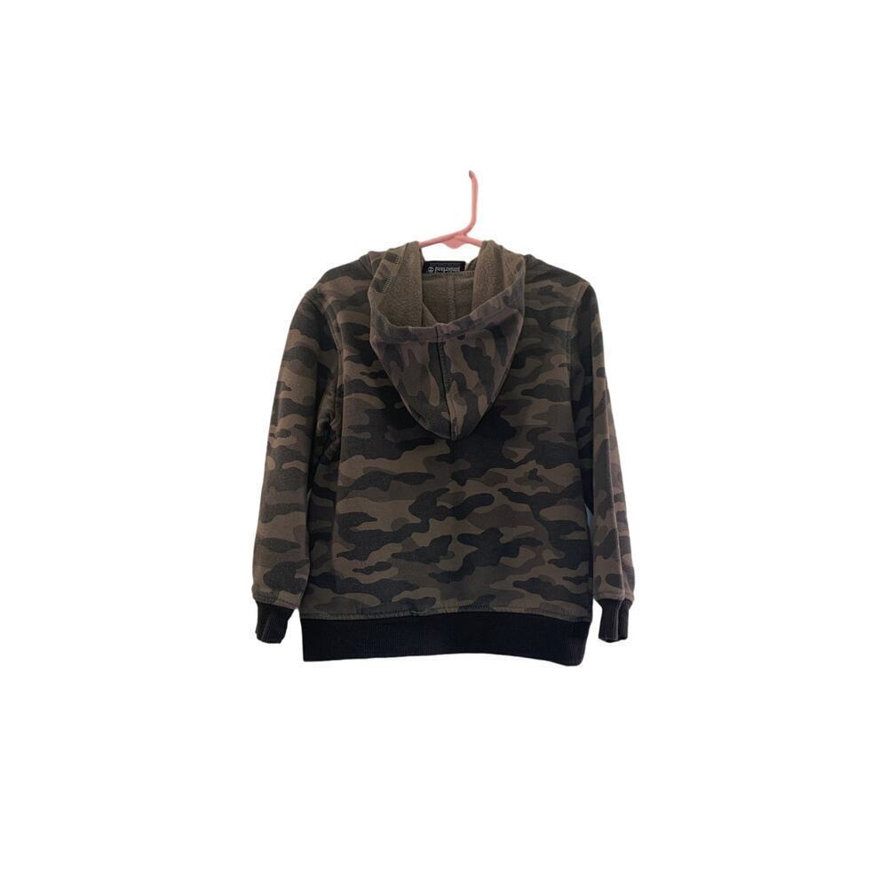 TIMBERLAND Boy’s Camo Kangaroo Pouch Hoodie / Size: 6 - Picture 2 of 8